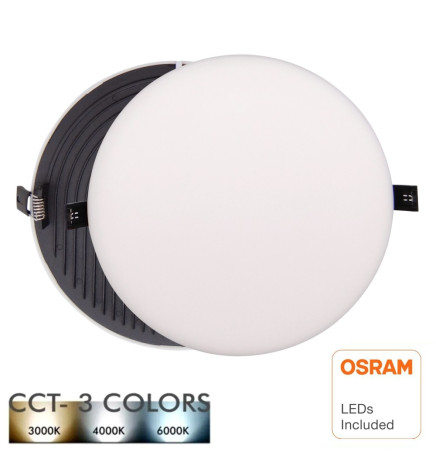 LED Einbauleuchte 24W - Frameless QUASAR - OSRAM CHIP DURIS E 2835 - CCT