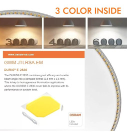 Plafón LED Cuadrado Superficie Acero Inox 8W 120º - CCT