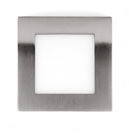 Plafond LED Quadrado superfície Acero Inox 20W 120º - CCT