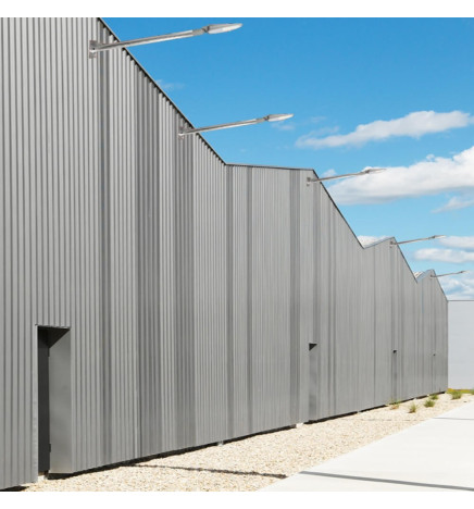 Support de Lampadaire - Acier Galvanisé - 1m.