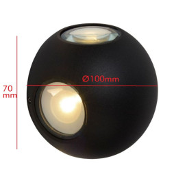 Aplique LED FLISA 12W Exterior