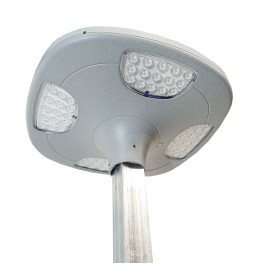 Réverbère SOLAIRE LED 100W SUNWAY + Support portable réglable en hauteur avec roulettes