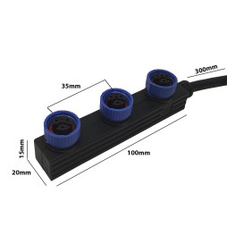 Cable Conector Estanco M15 de 30Cm - 3*0.75