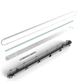 Vedenpitävä integroitu LED-valaisin 50W Philips Driver COREPLUS - CCT - 150cm