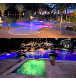 Lâmpada LED 45W PAR56 para piscinas - G53 - RGB