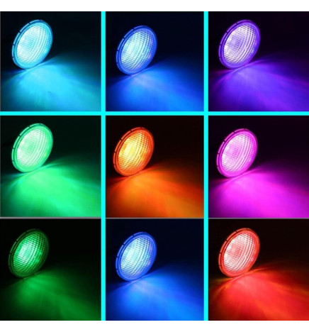 LED-lampe 45W PAR56 til svømmebassiner - G53 - RGB