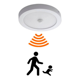 Plafoniera LED circolare 20W con Sensore di movimento - CCT