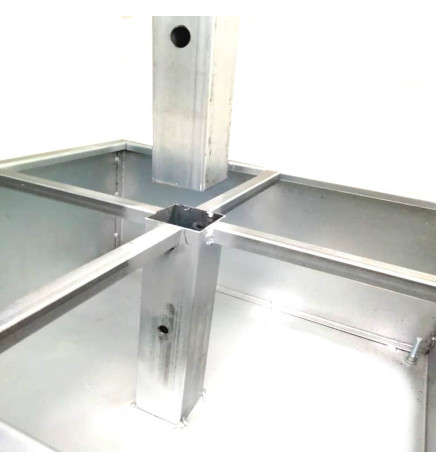 Apparecchio LED Stradale SOLARE 100W SUNWAY + Supporto portatile regolabile in altezza con ruote