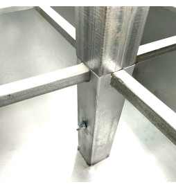 Apparecchio LED Stradale SOLARE 100W SUNWAY + Supporto portatile regolabile in altezza con ruote