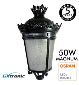 Farol LED Palácio Aluminio 40W-50W-65W-100W