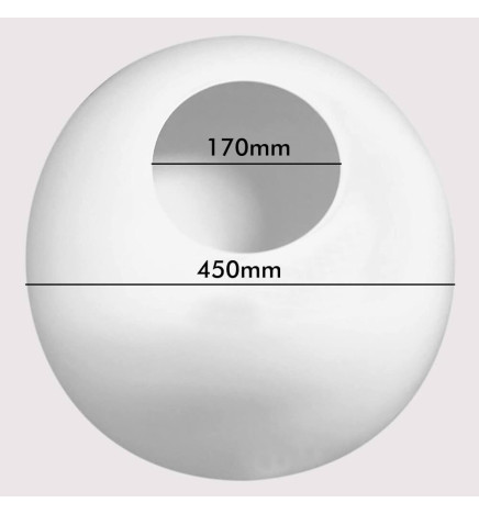 Globus-Straßenlaterne für E27 LED-Lampe