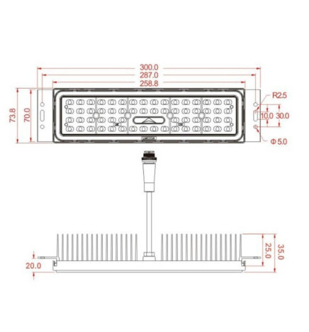 LED gatelys 50W Wanda - 4 meter