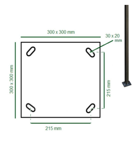LED-gatubelysning 100W RUTH - 4 meter - 6 meter