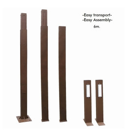 Réverbère LED 100W RUTH - 4 mètres - 6 mètres