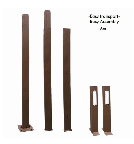 Farola LED RUTH 100W - 4 metros - 6 metros