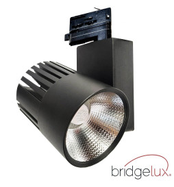 Foco LED 40W GRAZ Negro BRIDGELUX Chip Carril TRIFASICO CRI +90