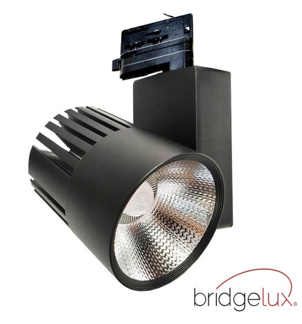 3-PHASE LED Tracklight 40W GRAZ Black BRIDGELUX Chip rails - CRI +90