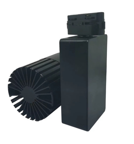 Foco LED 40W GRAZ Negro BRIDGELUX Chip Carril TRIFASICO CRI +90