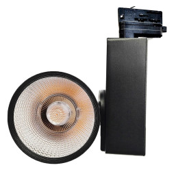 40W LED skinnespot GRAZ sort 3-fase BRIDGELUX Chip CRI+ 92