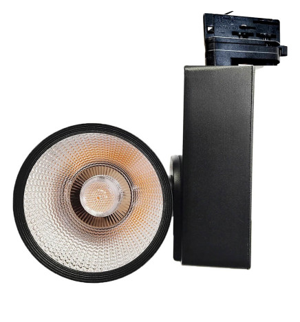 Faretto LED 40W GRAZ Nero BRIDGELUX Chip binario TRIFASE CRI +90