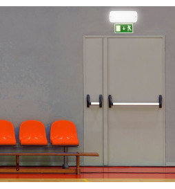 LED-hätävalo 4W + kattosarja + pysyvä valon vaihtoehto - IP65