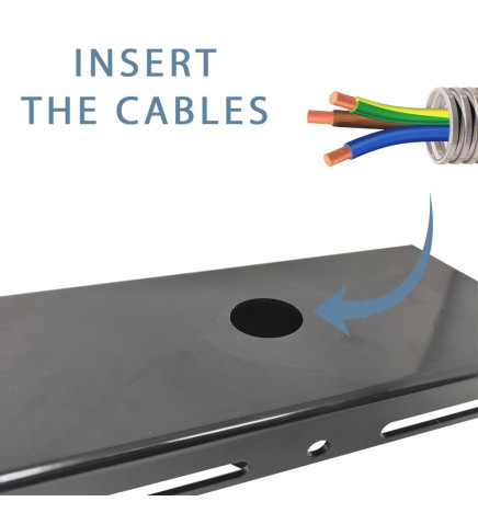Holder for 1 or 2 spotlights for public lighting column