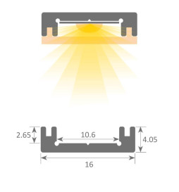 Lampe linéaire Suspension - MILANO SLIM NOIR CURVES - 0,5m - 1m - 1,5m - 2m - IP20