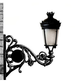 Suporte de poste para Farol LED - Palácio - Alumínio - 65cm