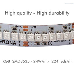 Lámpara Lineal Colgante LED RGB - MUNICH SLIM NEGRO - 0.5m - 1m - 1,5m - 2m - IP54