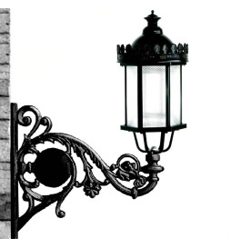 Suporte de poste para Farol LED - Palácio - Alumínio - 65cm