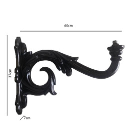 Stöd för LED-gatlykta Barroca-aluminium. 56 cm