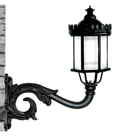 Tuki LED-katuvalaisimelle Barroca-alumiini. 56 cm