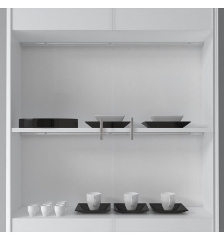 Régua linear LED - NEW YORK  PRATA - 0,5m - 1m - 1,5m - 2m - IP54