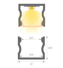 Linear LED Batten - NEW YORK  WHITE - 0.5m - 1m - 1.5m - 2m - IP54