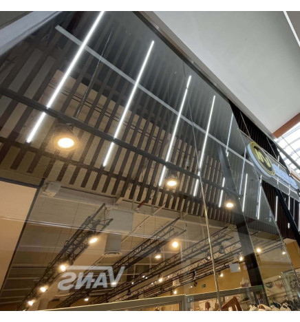 Régua linear LED - NEW YORK  PRATA - 0,5m - 1m - 1,5m - 2m - IP54