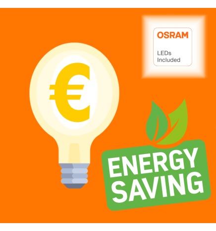 6W E27 G45 220º LED-lampa - OSRAM Chip