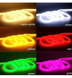 Neón LED CIRCULAR Flexible 220V Bobina 25m 16mm - 9,6W/m - Rojo