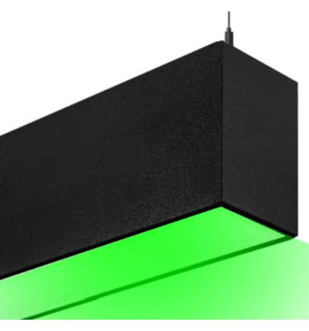 Linearlampe Pendelleuchte LED RGB - MÜNCHEN SLIM SCHWARZ - 0,5m - 1m - 1,5m - 2m - IP54