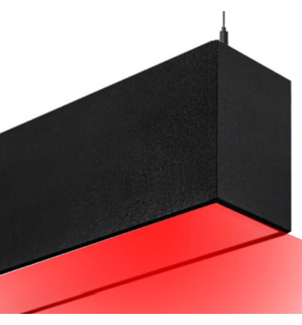 Linjär lampa LED RGB - hängande - MÜNCHEN SLIM SVART - 0,5 m - 1m - 1,5m - 2m - IP54