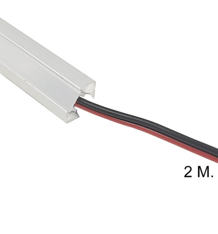 LED lineær bjælke - Overflade - TEXAS - Sølv - 0,5m - 1m - 1,5m - 2m