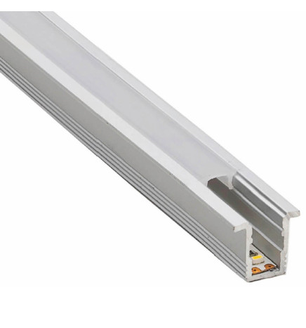 Integrert LED-linjestang - innfelt - PHILADELPHIA Sølv -24V- 0,5m - 1m - 1,5m - 2m