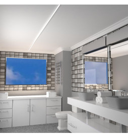 Linjär lampa LED - yttak  - NEW YORK  VIT - 0,5 m - 1 m - 1,5 m - 2 m - IP54