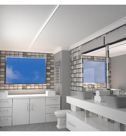 Régua linear LED - NEW YORK BRANCO - 0,5m - 1m - 1,5m - 2m - IP54