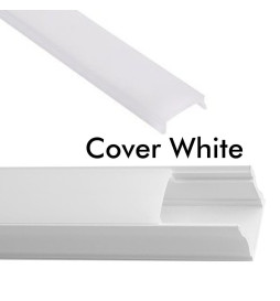 Profilé Blanc et Noir - 2 mètres - U - Aluminium - pour LED