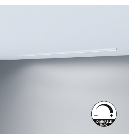 Lineær lampe LED - overflatetak  - NEW YORK  HVIT - 0,5m - 1m - 1,5m - 2m - IP54