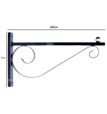 Lampstolpe Forja 60cm