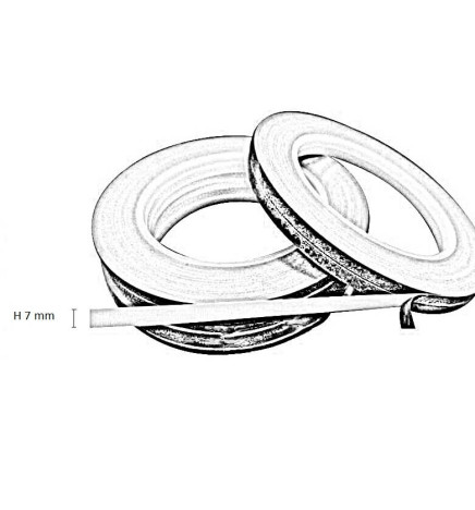 Dobbeltsidig termisk spredningstape 25m