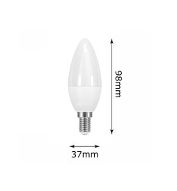 LED candle Bulb 6W  E14  C37 180º - OSRAM Chip