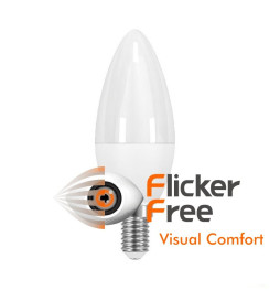 LED-ljuslampa 6W E14 C37 180º - OSRAM Chip