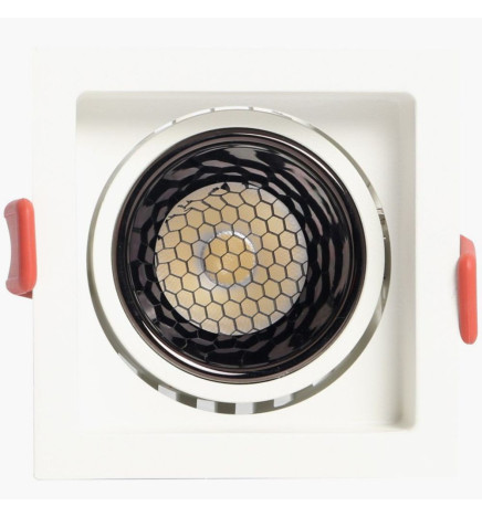 Downlight LED 12W Carré Blanc - Bridgelux Chip - UGR11- CCT- CRI+92